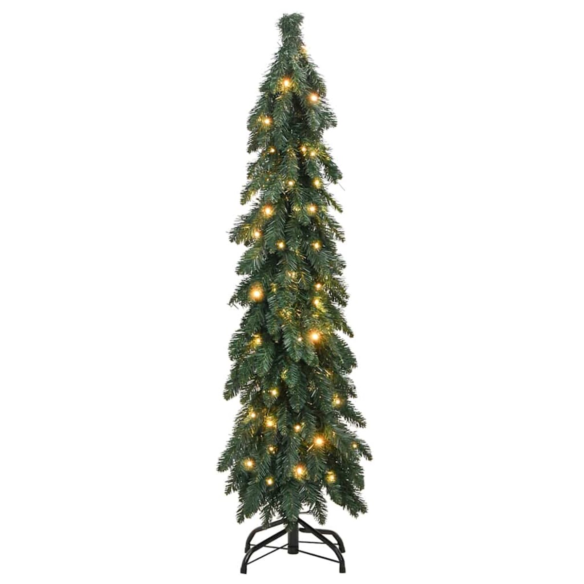 vidaXL Sztuczna choinka z 60 lampkami LED, 120 cm