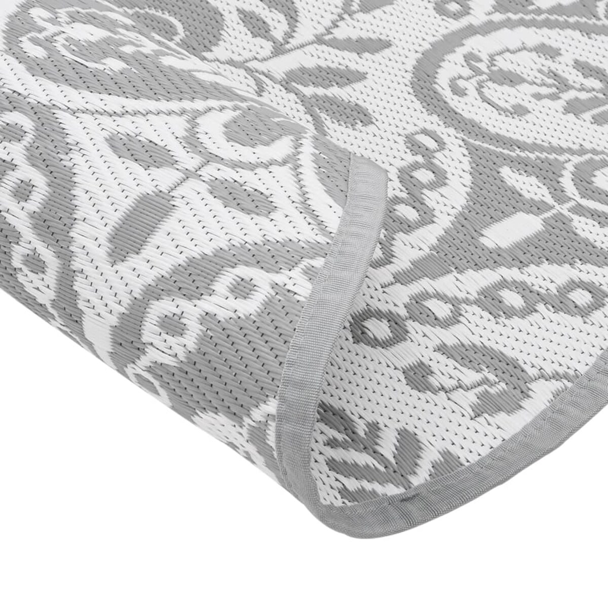 vidaXL Dywan na zewnątrz, ARAKIL jasnoszary, Ø200 cm, PP