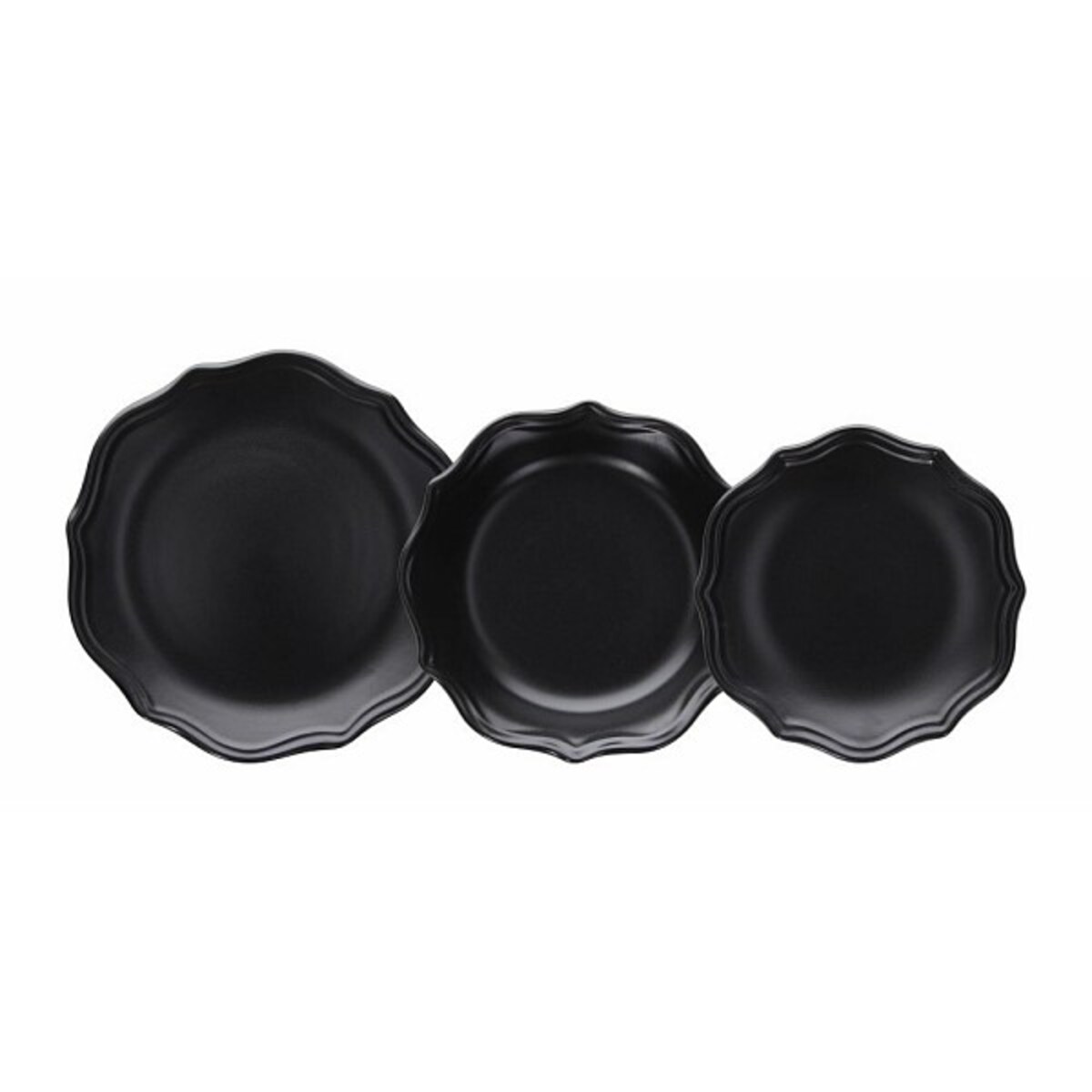 CECILE BLACK KOMPLET 12 SZT.