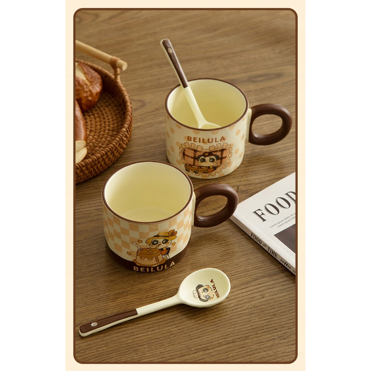 ZESTAW KUBEK Z PODGRZEWACZEM + Łyżka + Kabel USB PREZENT KUBEK ŚWIĄTECZNY