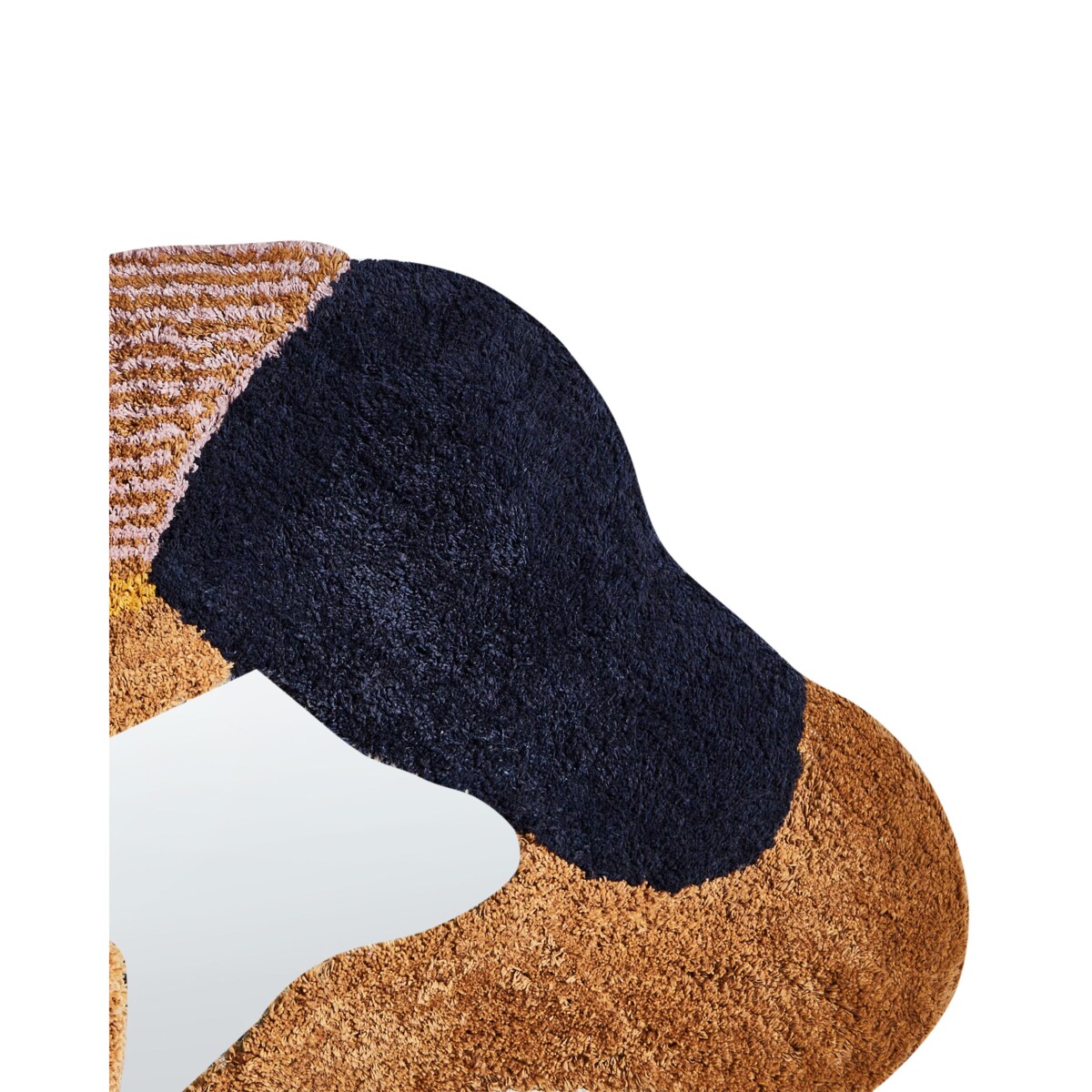 Lustro ścienne ABASZA 60 cm 62 cm Bawełna Kolorowy