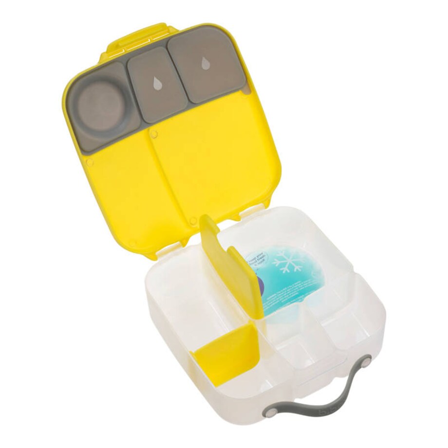 Lunchbox dla dzieci i dorosłych - śniadaniówka z przegródkami i wkładem chłodzącym Lemon Sherbet, b.box