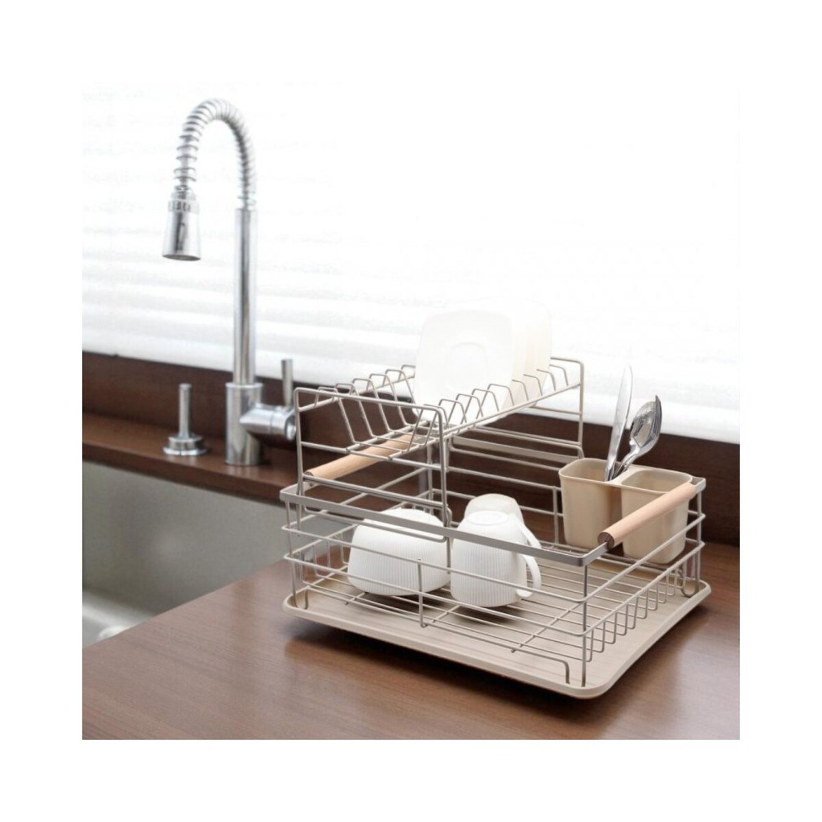 Brunbeste suszarka dwupoziomowa do naczyń z ociekaczem i tacą 63256