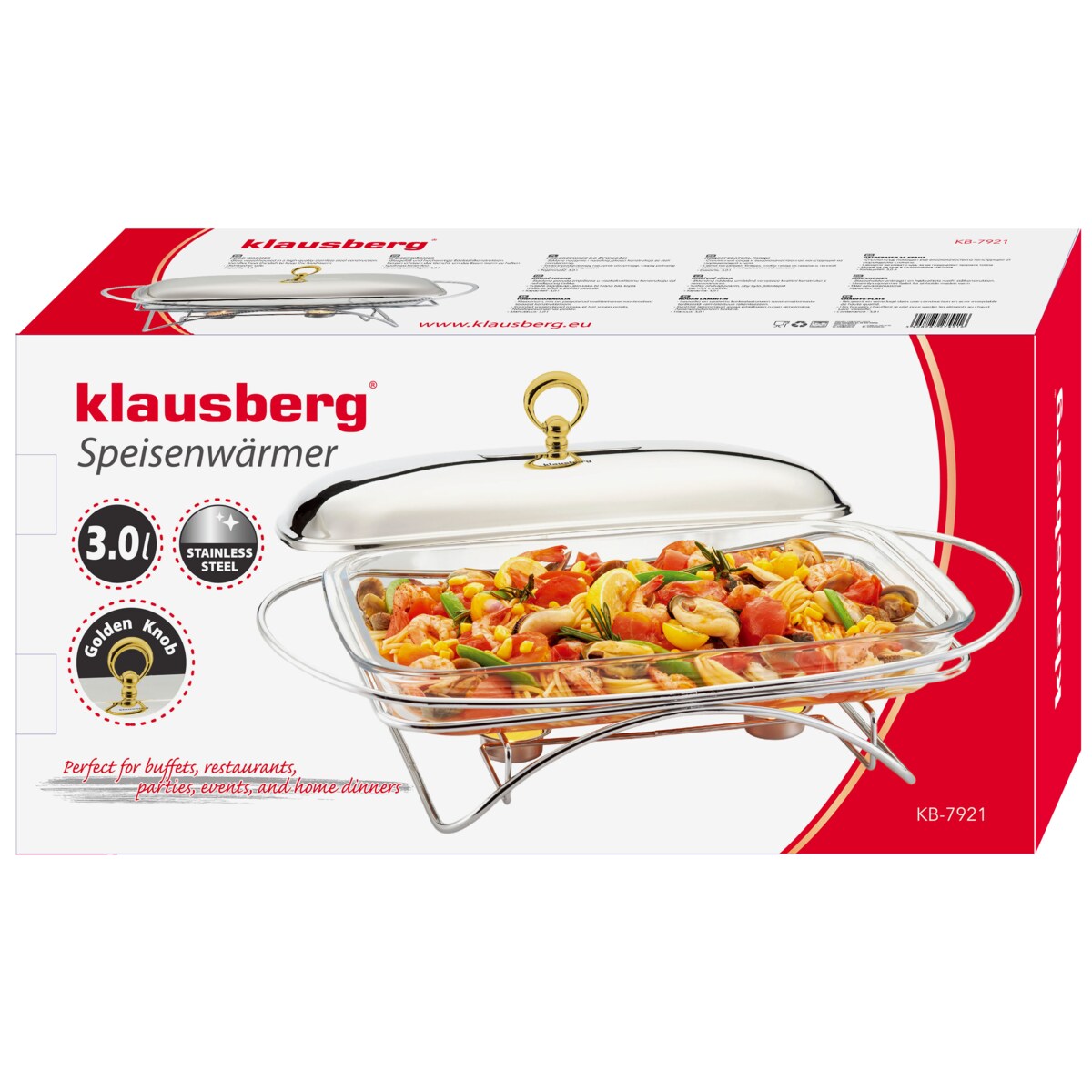 Podgrzewacz stołowy żaroodporny 3.0L KLAUSBERG