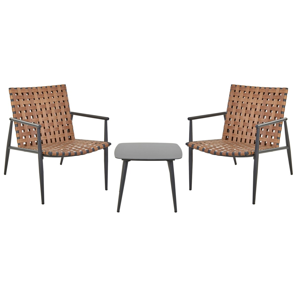 Zestaw mebli balkonowych ZIRIA Technorattan Brązowy