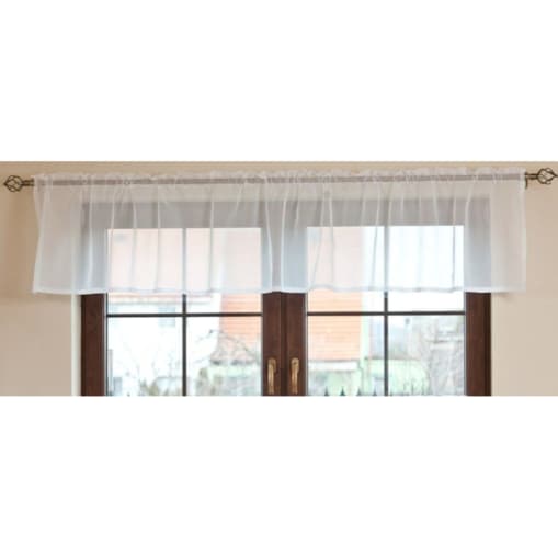 Lambrekin woalowy na metry wys.50 cm + 2,5 cm grzywka 520x0 biały