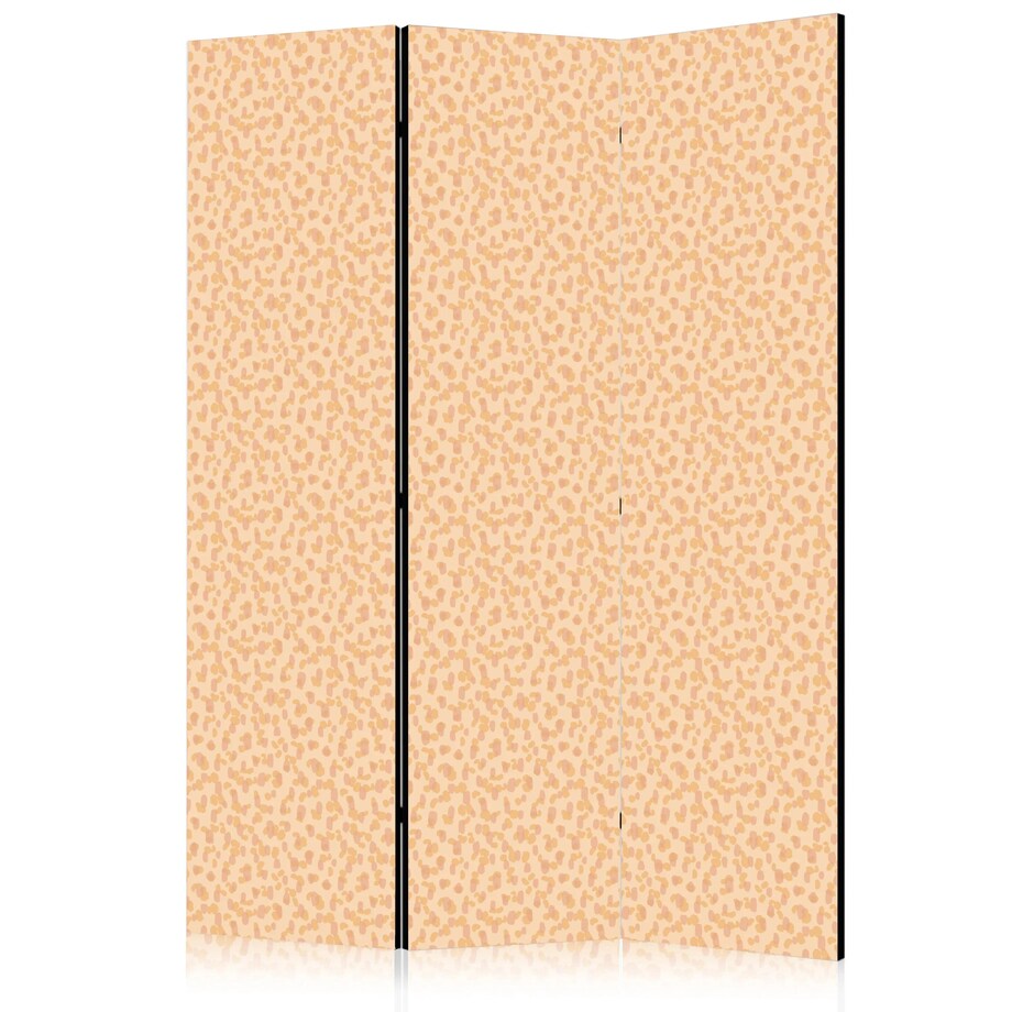 Parawan jednostronny Abstrakcje 135x172 cm 3-częściowy beżowy