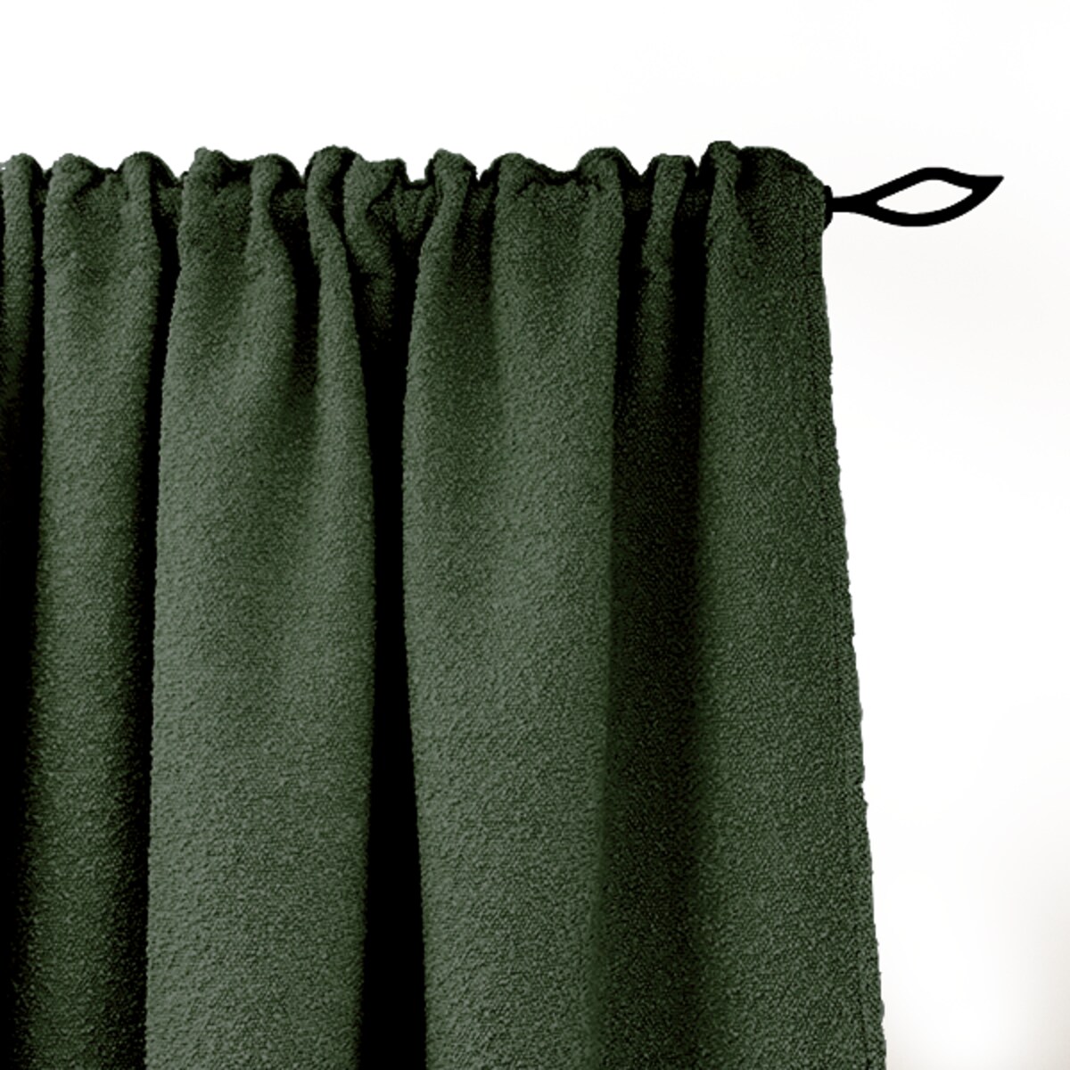 Zasłona BOUCLE BC2089 | zielony - 140 x 260 cm