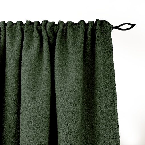Zasłona BOUCLE BC2089 | zielony - 140 x 260 cm