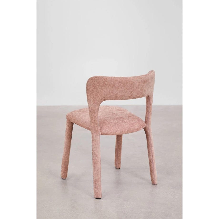 Krzesło do jadalni tapicerowane Brussels różowe