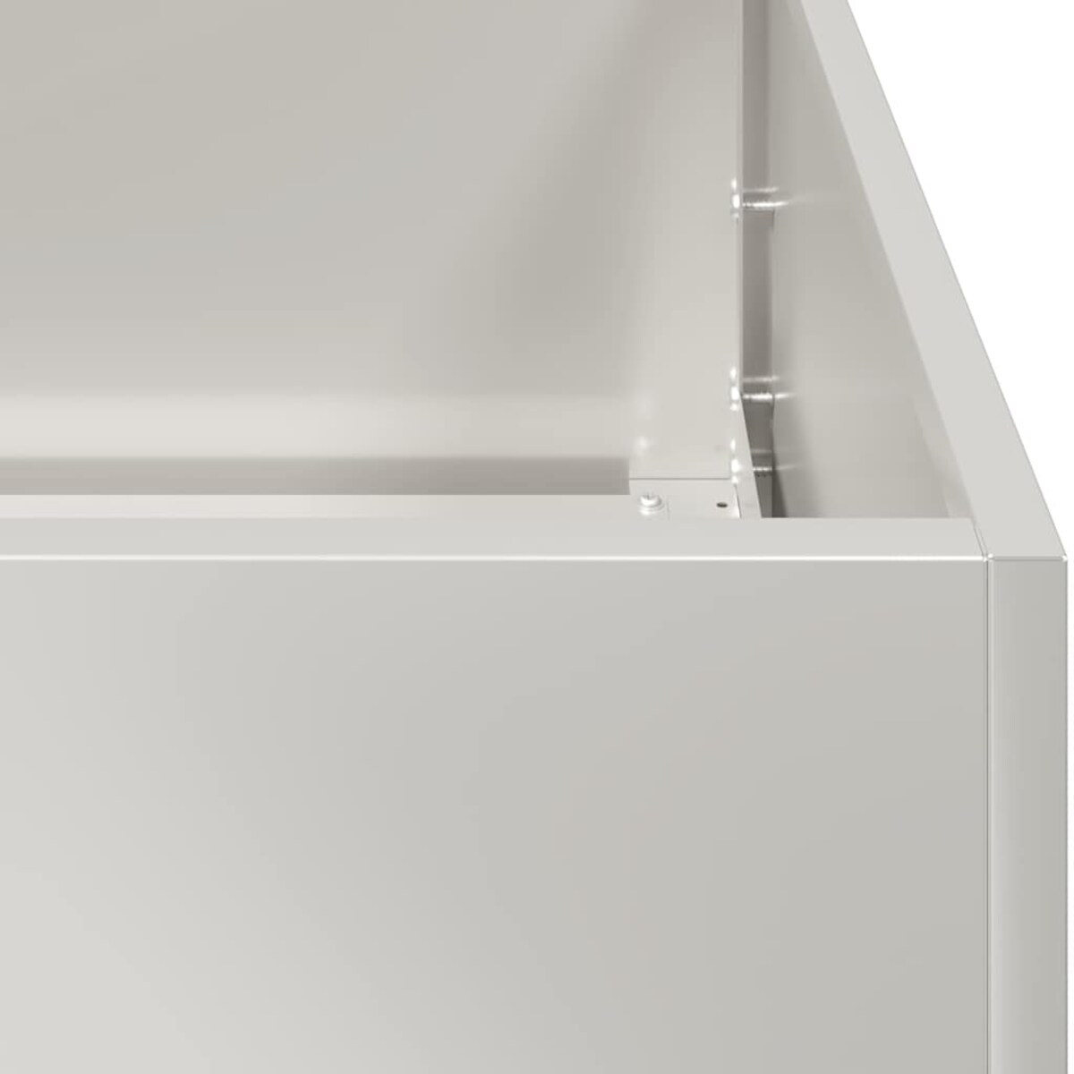 vidaXL Doniczka 100x100x30 cm Stal nierdzewna