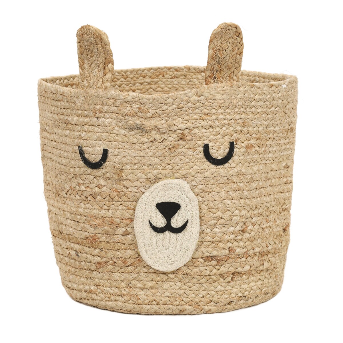 Pojemniki na zabawki miś z uszkami JOY, Ø 28 cm