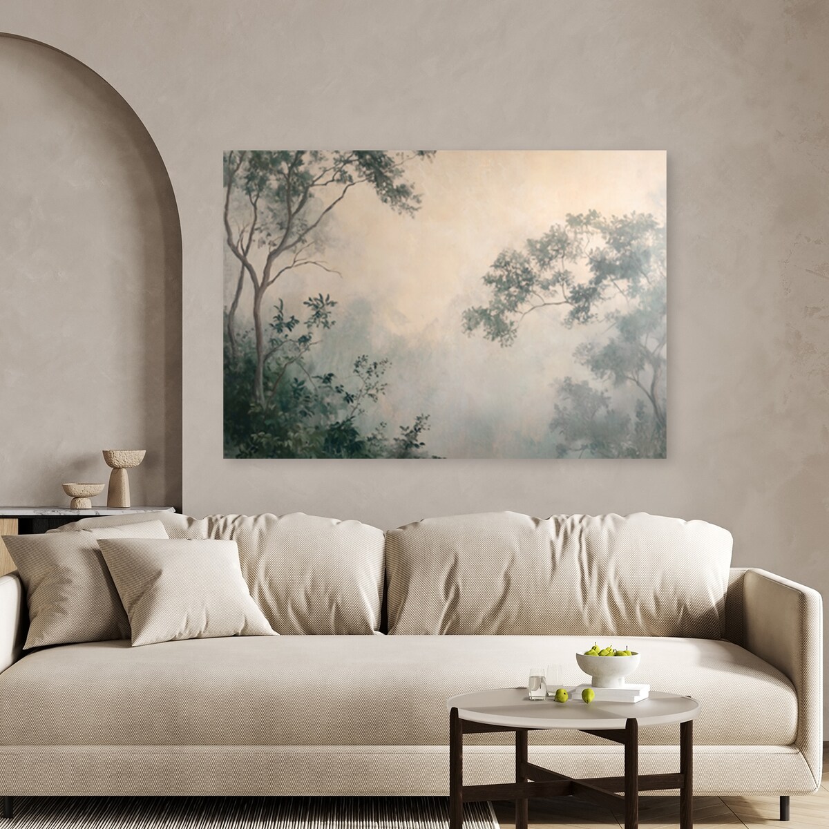 Feeby Obraz na płótnie, Mgła w lesie 120x80