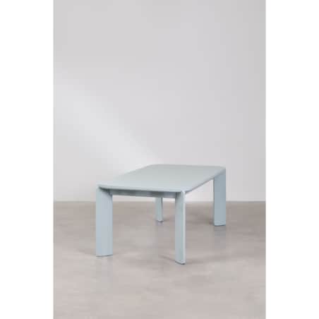 Stół jadalniany 200x100 cm z MDF Genewa glossy błękitny