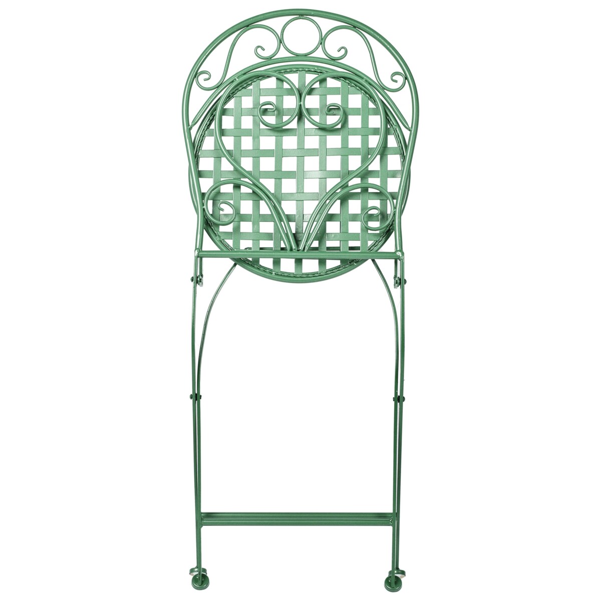 Zestaw 2 krzeseł ogrodowych ALBINIA Metal Zielony