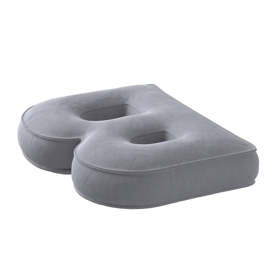 Poduszka literka B, srebrzysty szary, 30x40cm, Posh Velvet