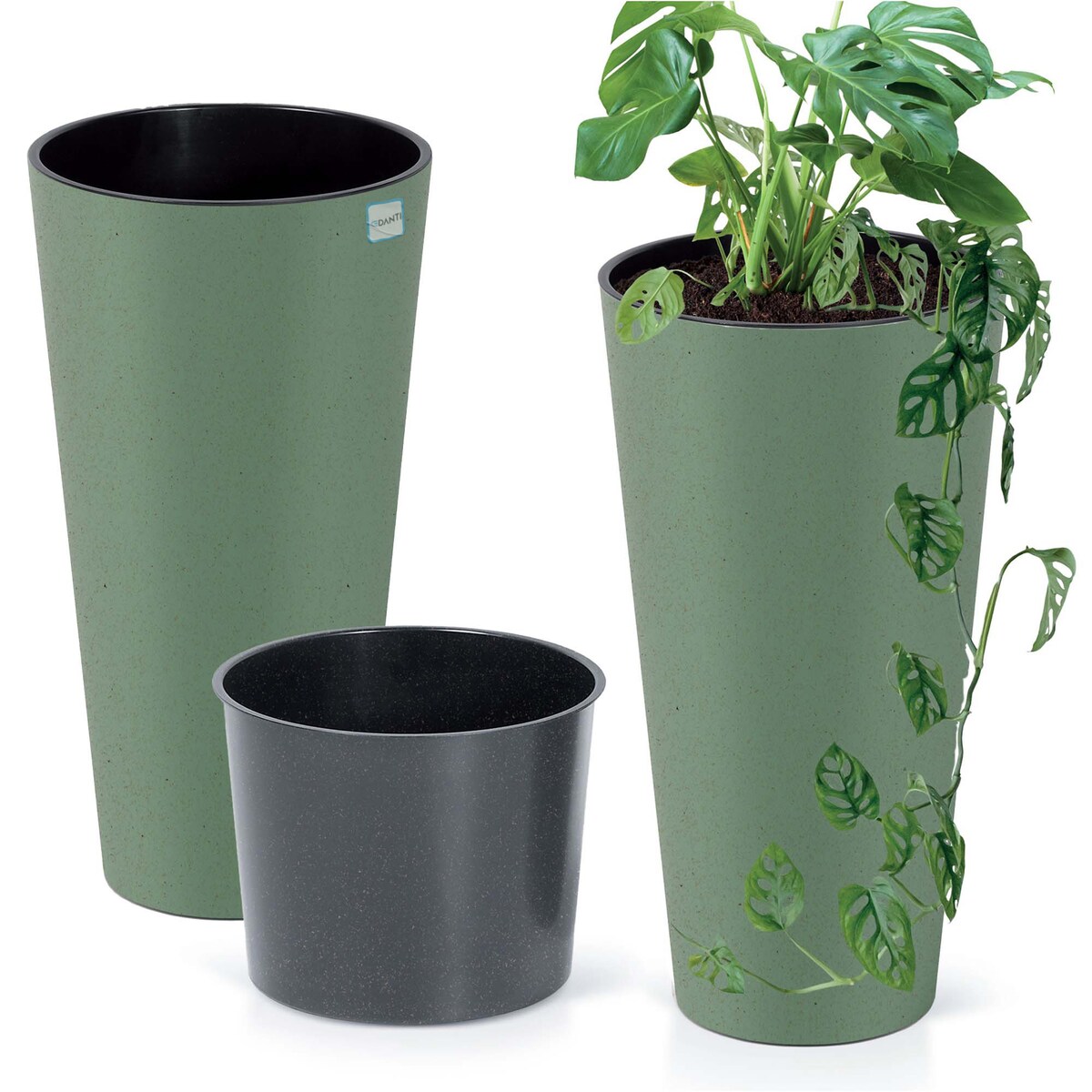 Donica Doniczka Ogrodowa 25 Cm Na Taras Do Ogrodu Domu Eco Wood Zielony