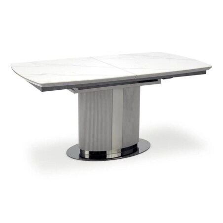 Stół rozkładany DANCAN 160(220)x90 biały/szary