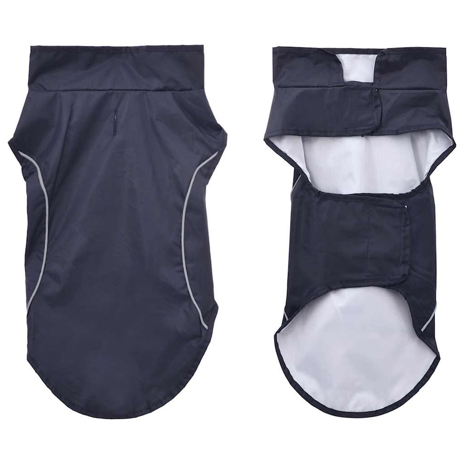 vidaXL Płaszcz przeciwdeszczowy dla psa z odblaskowymi paskami