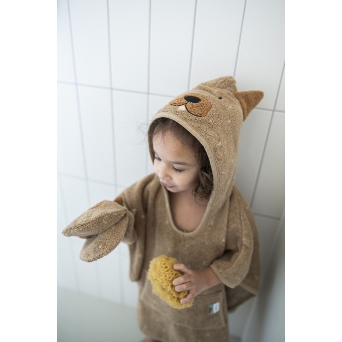 Ponczo Kąpielowe z Kapturem - Pies