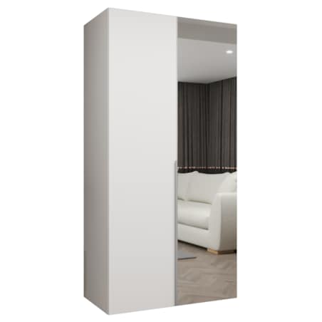 Szafa uchylna otwierana ALICANTE 2 100 wys. 202 cm Biały + u. Kaszmir