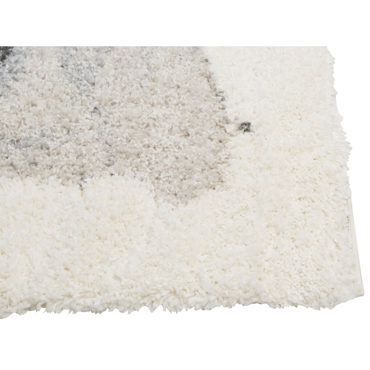 Dywan Shaggy 80 x 150 cm biało-szary MASIS