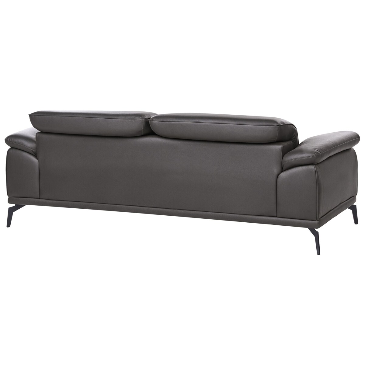 Komplet wypoczynkowy dla 6 osób VEJEN Ekoskóra Czarny