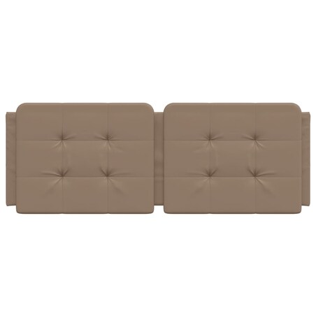 vidaXL Poduszka na wezgłowie, Zadar, cappuccino, 120 cm, sztuczna skóra