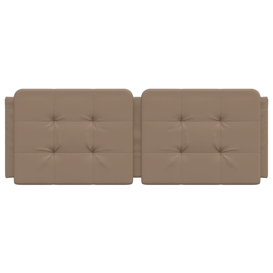 vidaXL Poduszka na wezgłowie, Zadar, cappuccino, 120 cm, sztuczna skóra