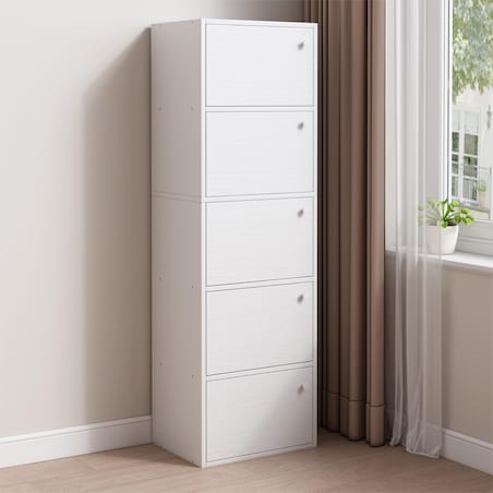 Nowoczesna pojemna komoda szafka duża biała skandynawski loft retro