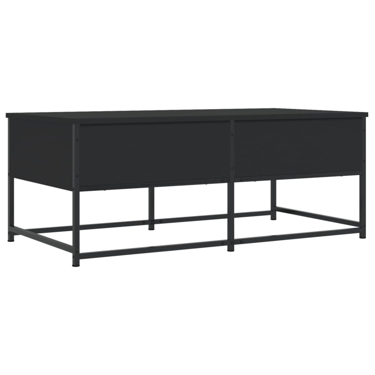 vidaXL Stolik kawowy, czarny 100x51x40 cm, materiał drewnopochodny