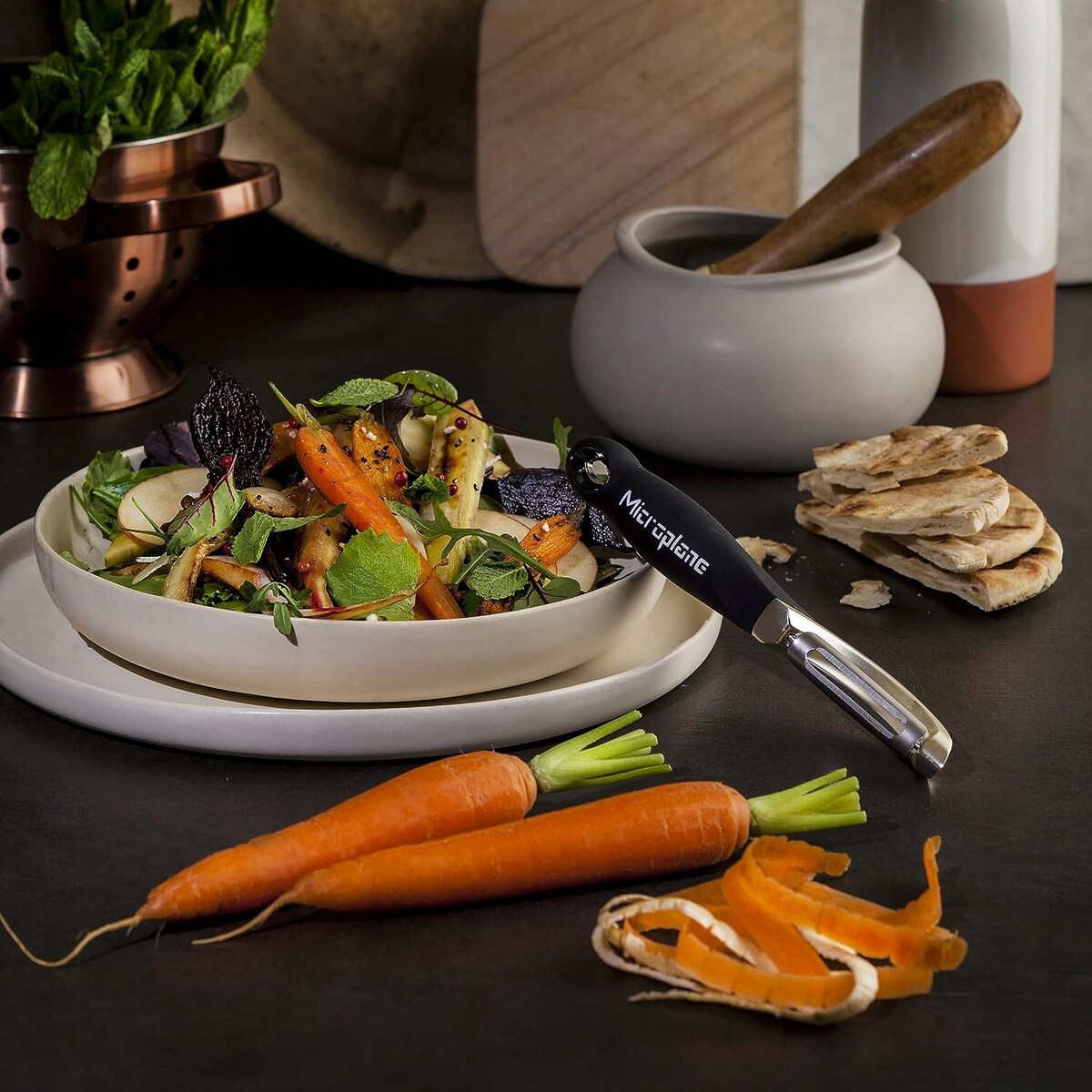OBIERACZKA do Warzyw UNIWERSALNA Microplane black