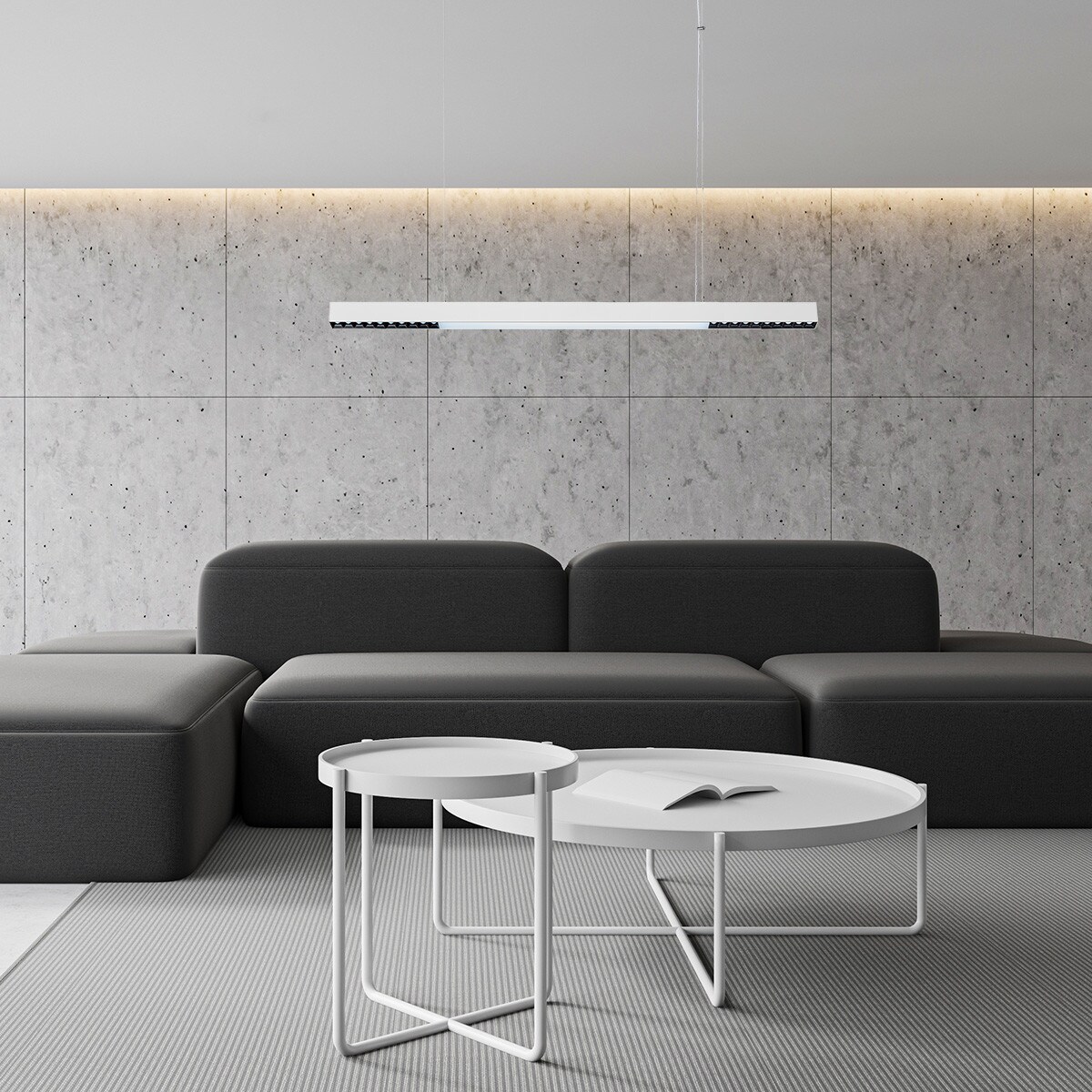 Lampa sufitowa wisząca Light Prestige Cali biały LED 2700K-6500K (SMART) 1 szt.