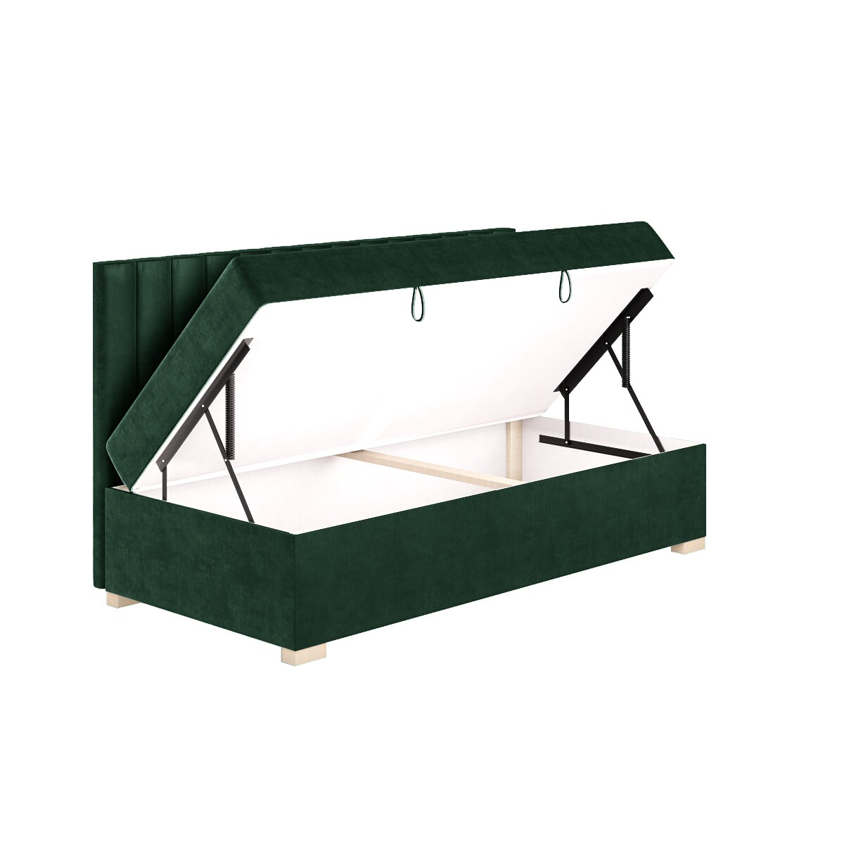 Mesonica Łóżko Chill, linie zielone, 90x200