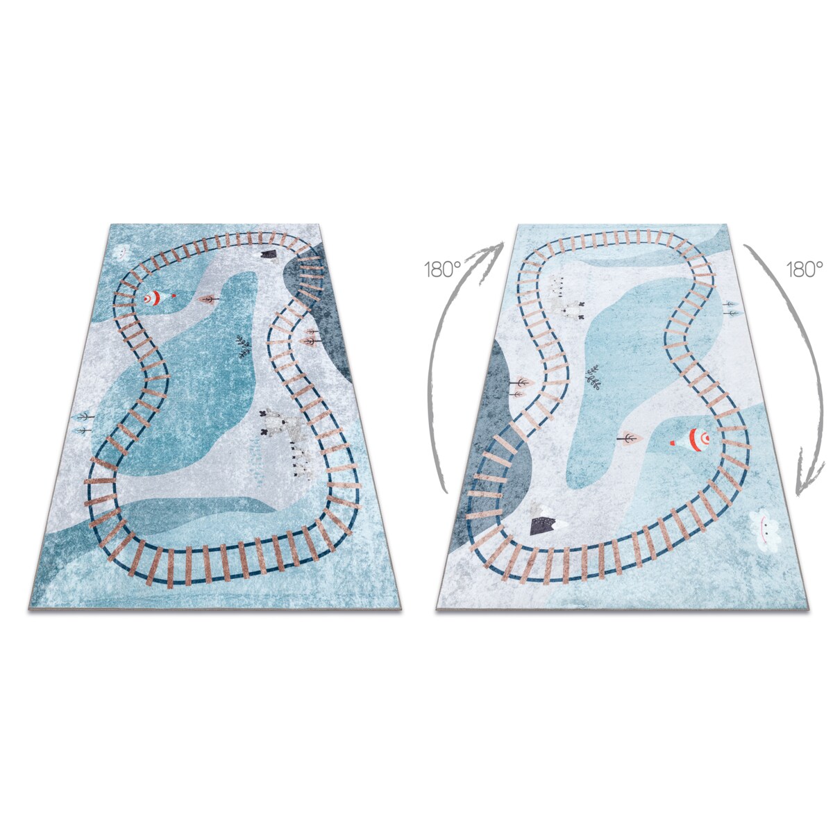 Dywan do prania JUNIOR 52243.801 Tory dla 200x290 cm