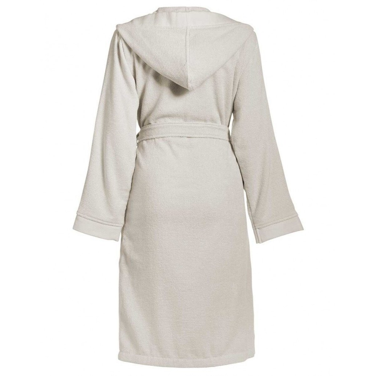 Szlafrok kąpielowy damski lub męski w kolorze kremowym, miękki i ciepły szlafrok z bawełny frotte, Essenza, rozmiar L