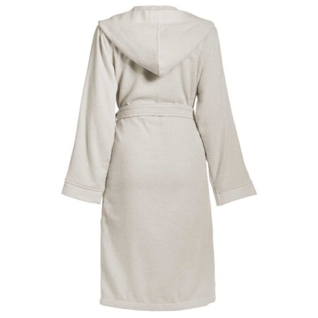 Szlafrok kąpielowy damski lub męski w kolorze kremowym, miękki i ciepły szlafrok z bawełny frotte, Essenza, rozmiar L