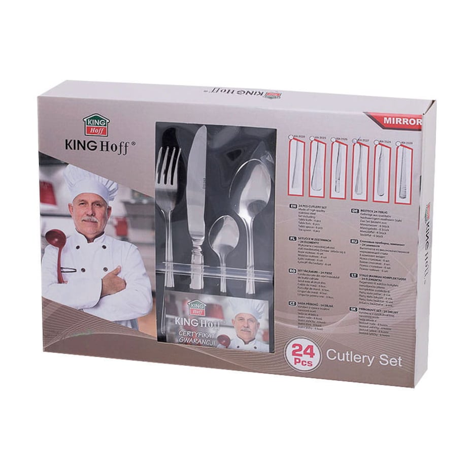 Kinghoff Sztućce 24 Elem. Połysk