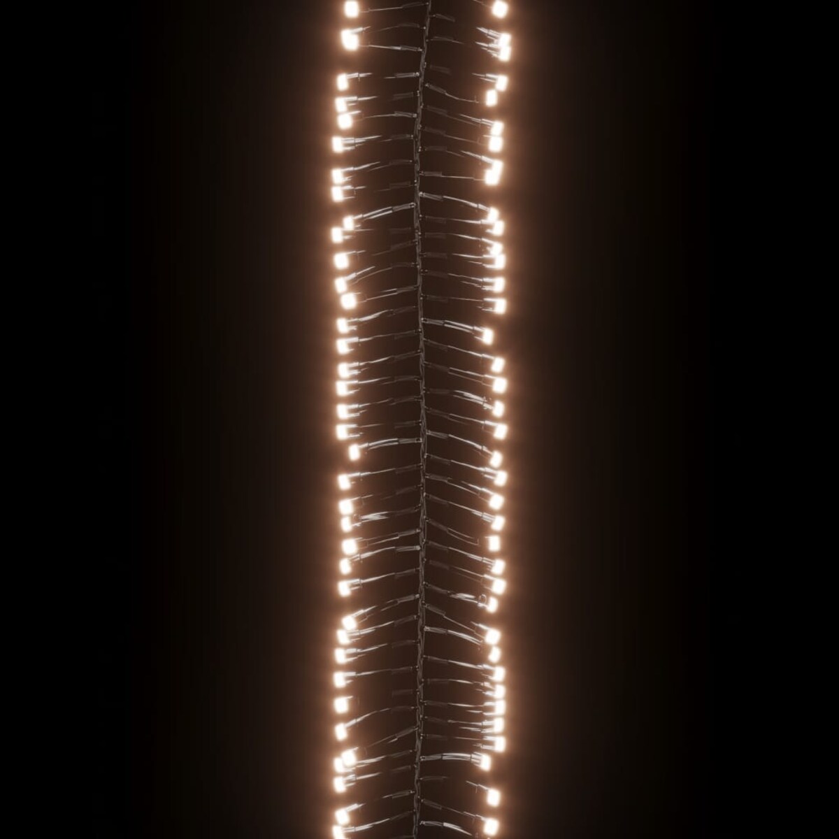 vidaXL Sznur lampek LED, 400 diod w kolorze ciepłej bieli, 7,4 m, PVC