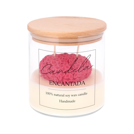 Świeca sojowa ZAPACHOWA świeczka SERCE handmade prezent CANDELA ENCANTADA