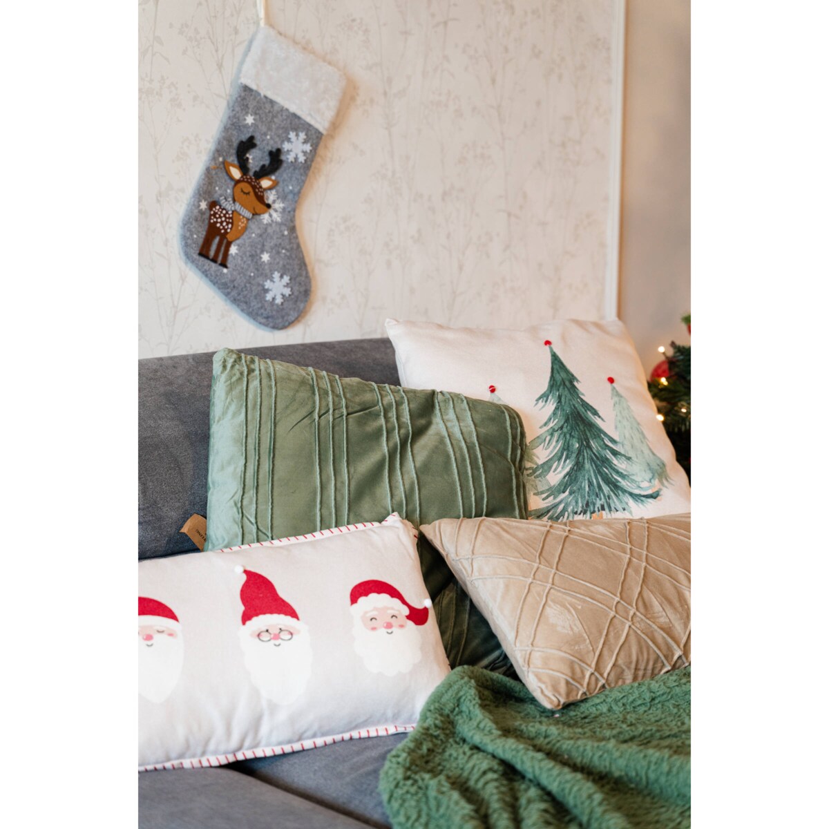 Skarpeta świąteczna na kominek, 25 x 39,5 cm