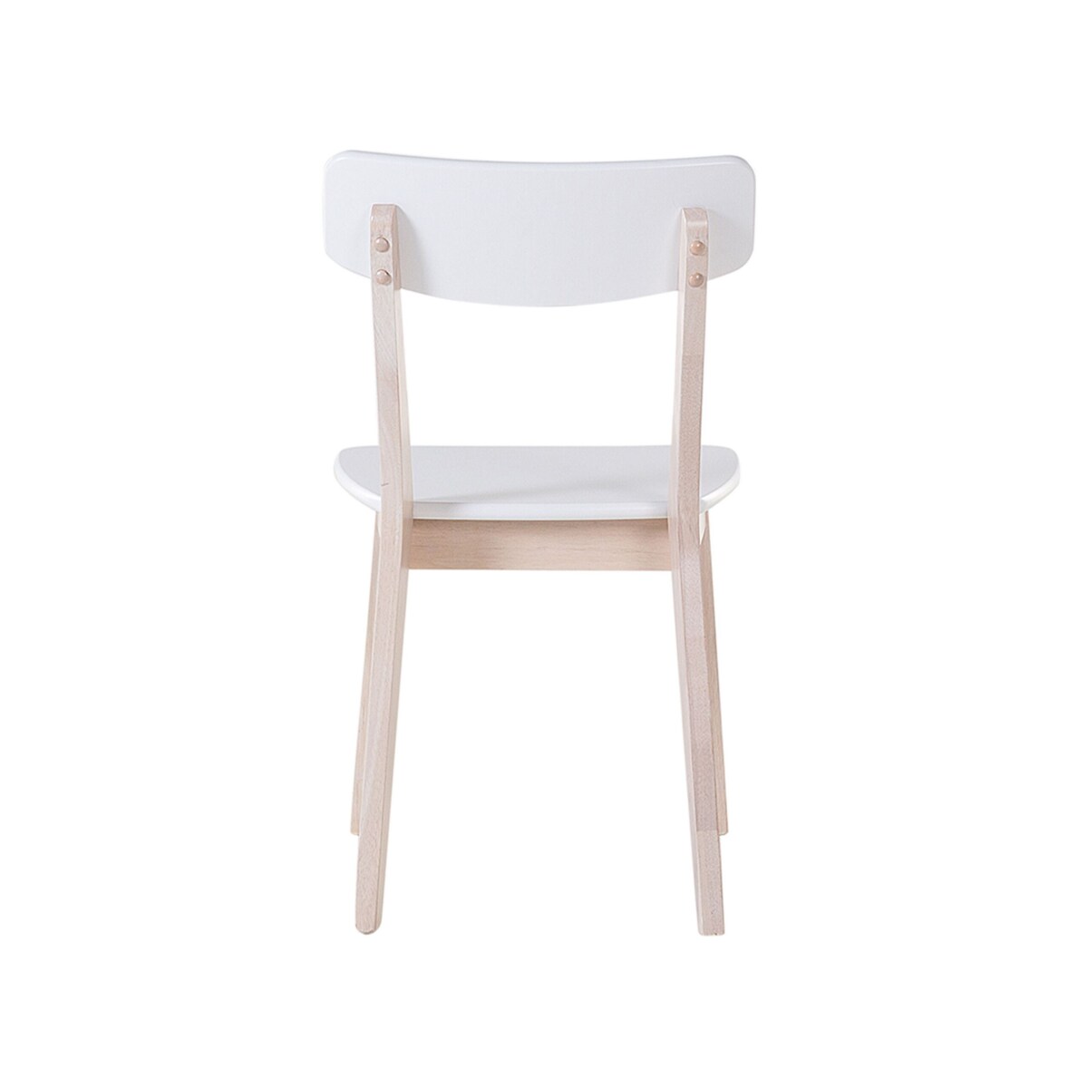 Zestaw 2 krzeseł do jadalni biały SANTOS