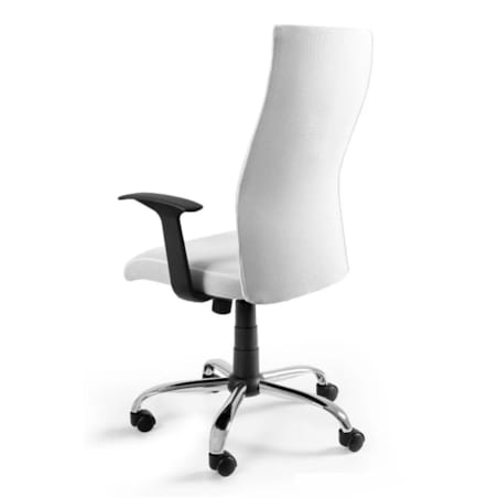 Fotel biurowy BLACK ON BLACK biały