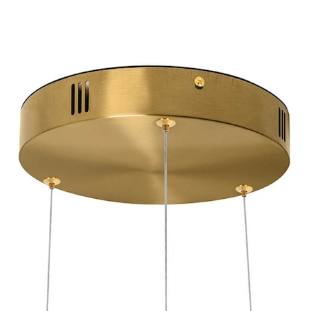 Lampa wisząca RING 80 + 80 + 100 złota na jednej podsufitce