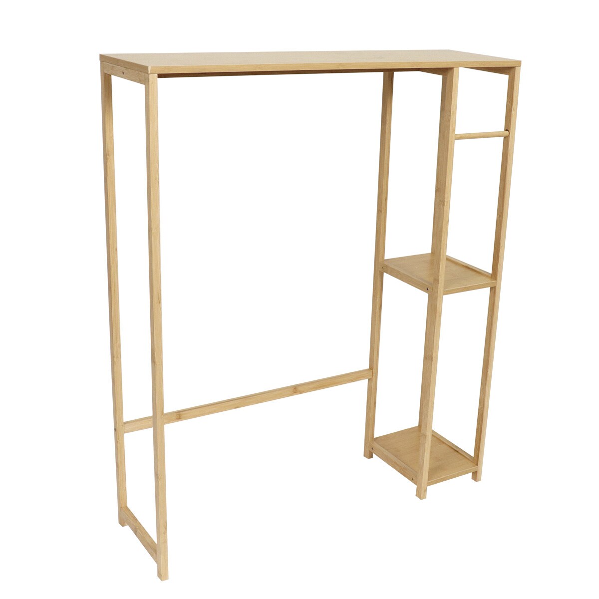 Regał nad pralkę toaletę TRINIDAD, bambus/MDF, 79 x 23 x 95 cm
