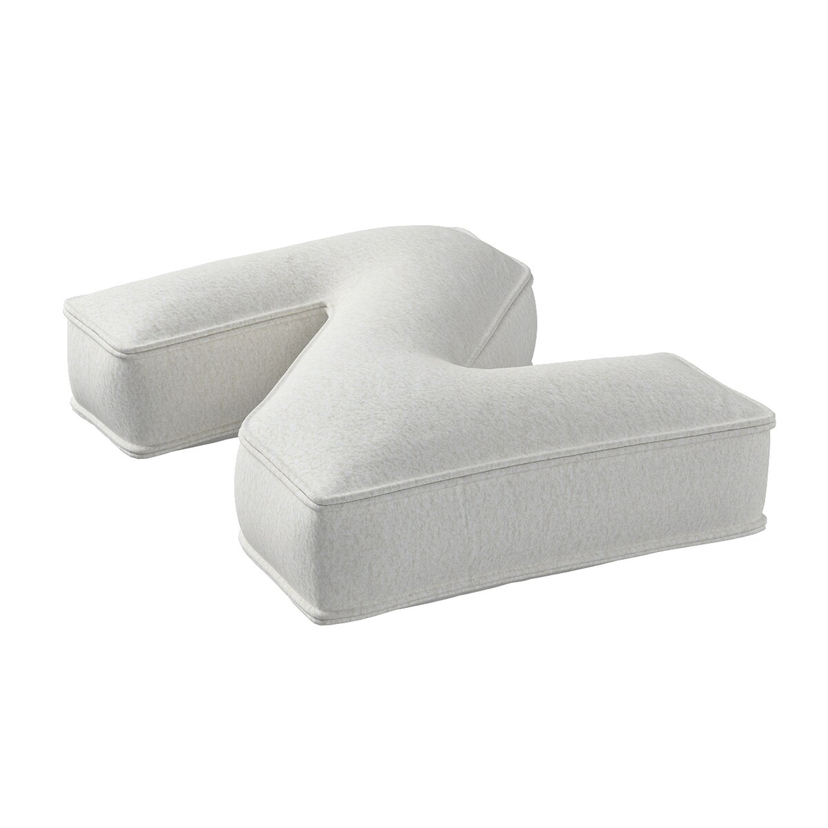 Poduszka literka Z, biały, 35x40cm, Boucle