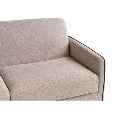 Sofa rozkładana dla 2 osób ISHOJ Jasnobrązowy