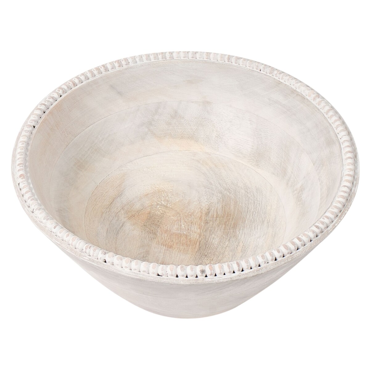 Zestaw 3 mis dekoracyjnych TANTA Drewno mango Jasnobrązowy