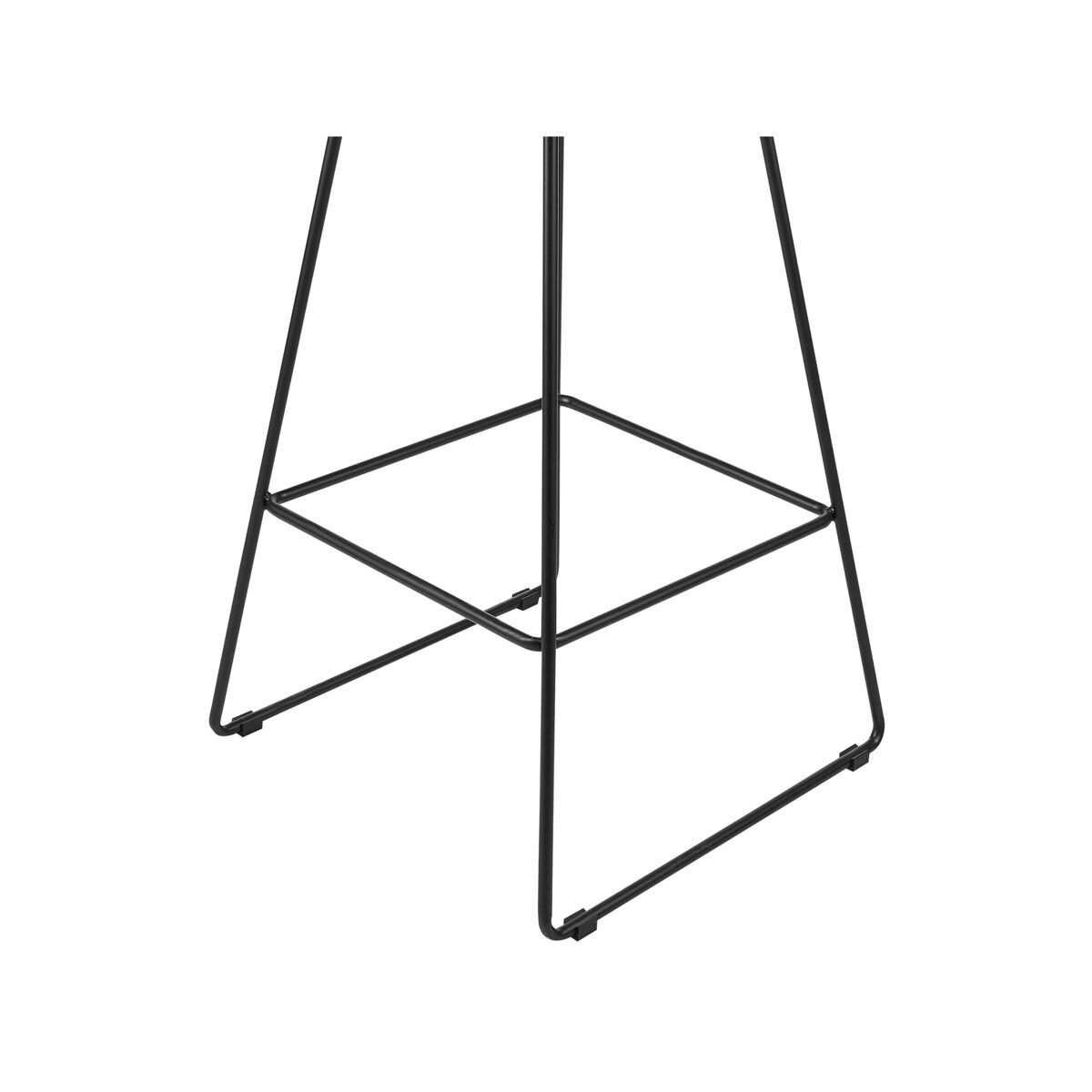 Zestaw 2 krzeseł barowych metalowy czarny BISBEE