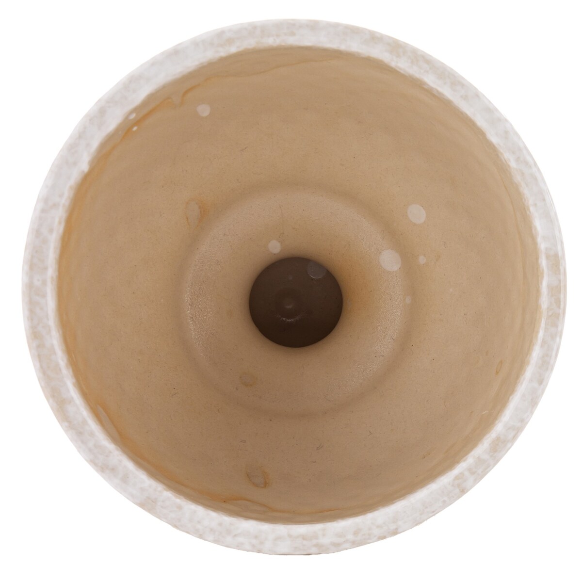 Osłonka ceramiczna biała 16,5x15,5 cm IRMA SMALL- II na podstawce